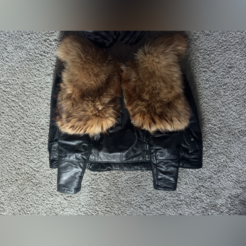 Fox leather jacket